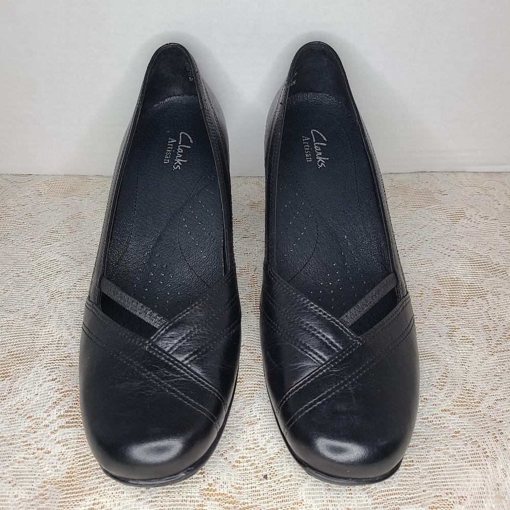 Clarks Artisan Slip On Leather Heels - image 3